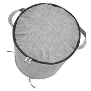 Imagem de Zopsc Caixa de Armazenamento de Brinquedos Dobrável de Capacidade Extra Grande Com Tapete Removível de 59 Polegadas Contém Mais de 300 Blocos de Construção, Estrutura de Alumínio (GRAY)