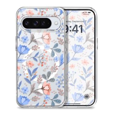 Imagem de Gencyfu Capa para Google Pixel 10, suporte para Magsafe, capa protetora magnética fina para Pixel 10 de 6,3 polegadas, pequena borboleta