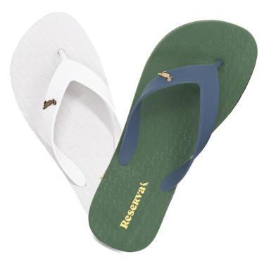 Imagem de Kit 2 Chinelo Masculino Reserva RSV Go Confortável Borracha Premium 750040738 Cor:;Tamanho:37-38-Masculino