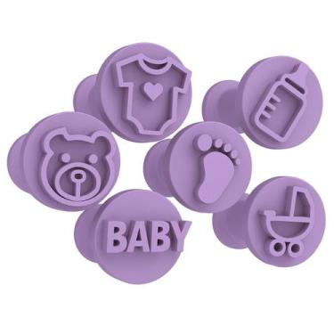 Imagem de Kit Carimbo Marcador Brigadeiros CHA DE BEBE NENEM CRIANÇA Molde Festa