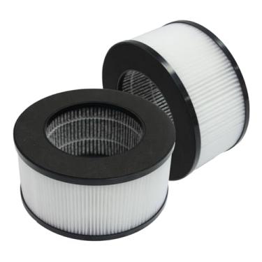 Imagem de PUREBURG Filtro de substituição compatível com purificador de ar de mesa CVS Health, 2 unidades de carbono ativado HEPA 2 em 1 para VOCs de poeira limpa a ar