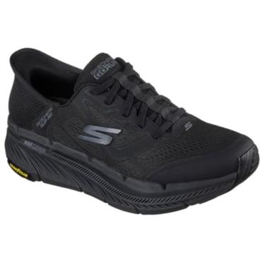 Imagem de Skechers Tênis masculino Max Cushion Premier 2.0 Ascendant II sem cadarço, Preto/preto, 13 X-Wide