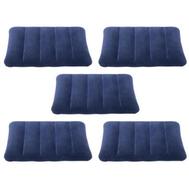 Imagem de Travesseiro inflável colchão bestway para camping acampamento 42x26x10