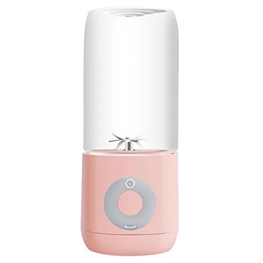 Imagem de Liquidificador Elétrico Portátil de 500mL com USB para Smoothies Batidas Frutas Vegetais Milkshake e Comida Bebês Máquina Suco Viagens Escritório Casa