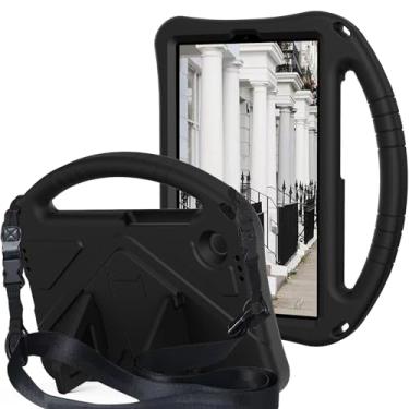 Imagem de QYiiD Capa infantil para Galaxy Tab A11 8,7 polegadas 2025/A9 22.1 cm 2023, capa protetora de EVA infantil à prova de choque com alça de suporte, alça de ombro, suporte para Galaxy Tab A9/A11 8,7