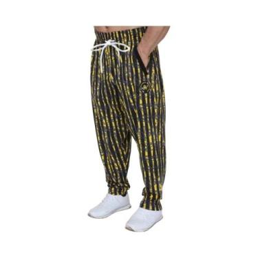 Imagem de Calças Esportivas Casuais Respiráveis Em Malha Impressa Em 3D Para Adu