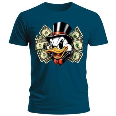 Imagem de T-Shirt Camiseta Masculina Dollar Tio Patinhas frente verso estampada 