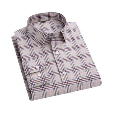 Imagem de Camisa Masculina De Algodão Oxford De Manga Curta 10XL 11XL Primavera 