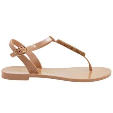 Imagem de Sandália Dedo Feminina Rasteira Casual Dia a Dia Passeio Ultra Conforto J-Lastic Petite Jolie Pj6593-Feminino