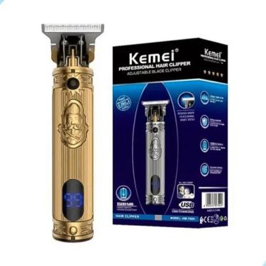 Imagem de Kemei Km-700h Elétrica Display De Led Corta Barba Cabelo, Prata