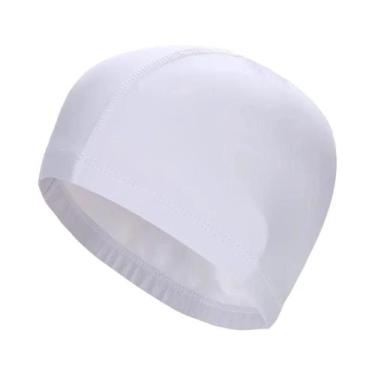 Imagem de Touca De Natação Impermeável Em Tecido PU plus Size Para Homens E Mulh