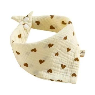 Imagem de Babadores De Musselina Para Bebês, 5 Peças, Macios De Algodão, Triangu