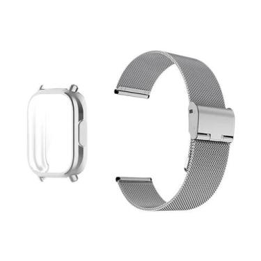 Imagem de Pulseira De Metal Para Redmi Watch 5 Active Com Protetor De Tela E Bra