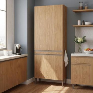 Imagem de Paneleiro Duplo de Cozinha Essenza 80cm 4 Portas Móvel na Caixa - Mvel