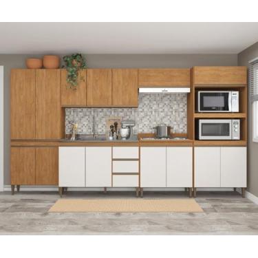 Imagem de Armário de Cozinha Completa Modulada com Basculante 6 peças 3,60m Esse