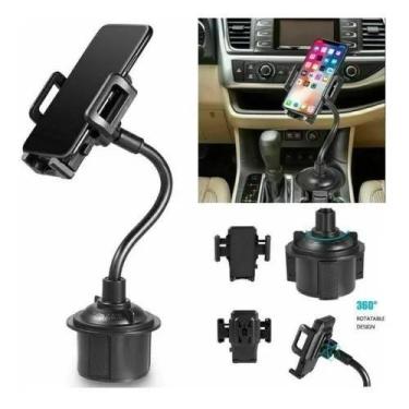 Imagem de Suporte Veicular Celular Gps Ajustável Porta Copo Carro - DT ST