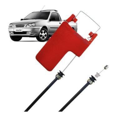 Imagem de Maçaneta Interna + Cabo Puxador do Capô Fiesta Courier       - SHALOMC