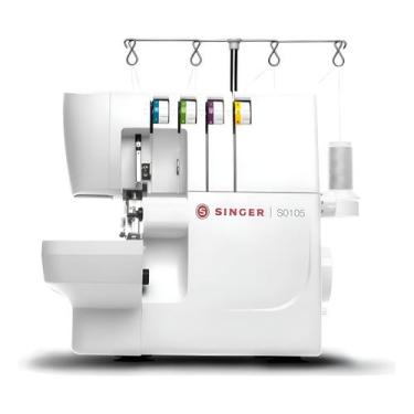 Imagem de Máquina de costura overlock Singer Overlock S0105 portátil - branco, 2