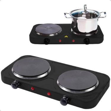 Imagem de Fogão Cooktop Portátil Elétrico Aquecimento Rápido De Bancada E Mesa L