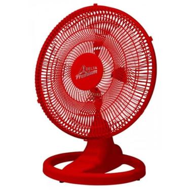 Imagem de Ventilador Oscilante de Mesa E Parede  Vermelho 50cm 170 Watts Venti Delta Bivolt