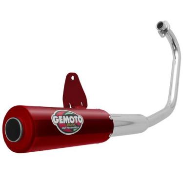 Imagem de Escapamento Escape Gemoto Racing Strada / Aero 1988 - 2002 Cromado Pon