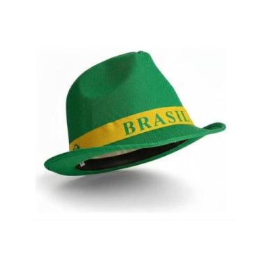 Imagem de Chapéu Panamá Seleção Brasil Verde Amarelo Copa do Mundo - Popper
