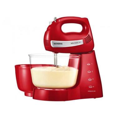 Imagem de Batedeira Premium Bella Massa Inox Mondial B-29 Np Batedeira-127v-verm