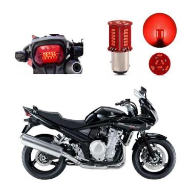 Imagem de Lâmpada Led Freio 2 Polos Sequencial Strobo Moto Bandit 1250 2009 2010