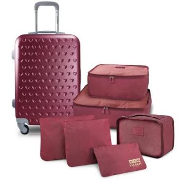 Imagem de Mala de Viagem Bordo Pequena de Mão Cabine Rígida ABS 10 KG Aprovada A