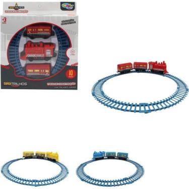 Imagem de Locomotiva Ferrorama KIDS 30CM com 9 Peças Sortidas - Wellmix