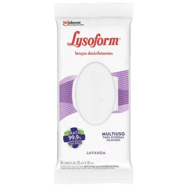 Imagem de Lenços Desinfetantes Lysoform Lavanda 36 unidades - SC Johnson