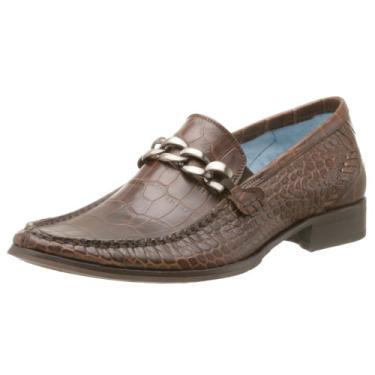 Imagem de STEVEN by Steve Madden Sapato social masculino Millers, bege, Croco bronze, 8