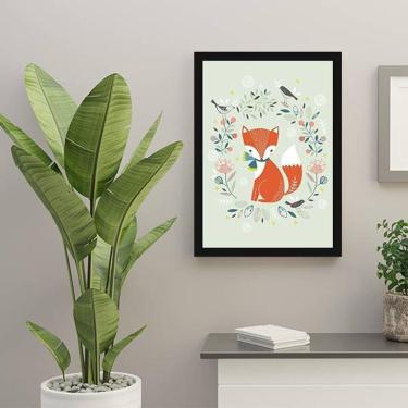 Imagem de Quadro Decorativo Ilustração Infantil Raposinha