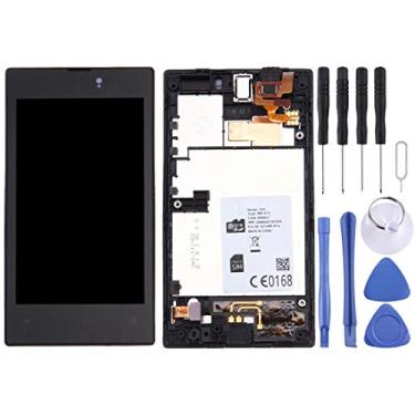 Imagem de Tela LCD de substituição de telefone celular LCD Display + Painel de toque com quadro para para Nokia Lumia 520 Telefone LCD Display