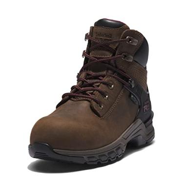 Imagem de Timberland Hypercharge Tênis feminino de segurança composto de 15 cm à prova d'água, Marrom/roxo, 40