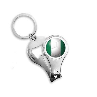 Imagem de Nigéria Bandeira Nacional futebol futebol alicate anel chaveiro abridor de garrafas cortador