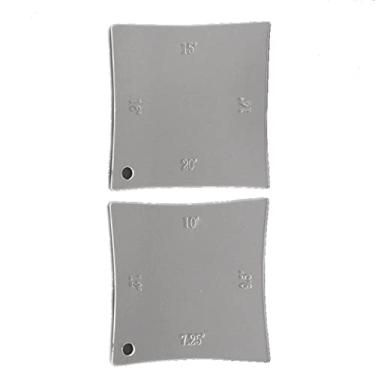 Imagem de 2 x Medidores de Raio de Guitarra, 85 x 85 x 3 mm Guitarra Pescoço Fretboard Porca Raio Medidor Luthier Radian Ferramenta de Régua de Medição Ferramentas de Amamentação