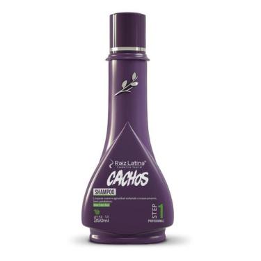 Imagem de Shampoo Profissional Cachos 250ml Raiz Latina Limpeza Suave Transição