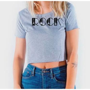 Imagem de Camiseta Cropped Banda De Rock Words