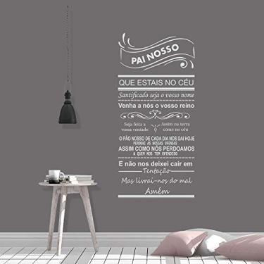 Imagem de Adesivo De Parede Frase Pai Nosso Oração 120x 50cm