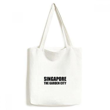 Imagem de Cingapura The Garden City, sacola de lona, bolsa de compras, bolsa casual