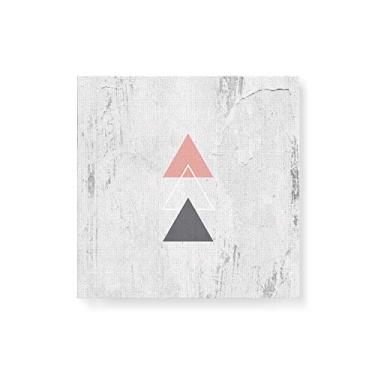 Imagem de Arte Maníacos Quadro Decorativo em Tela Canvas Escandinavo Triângulos - 50x50cm