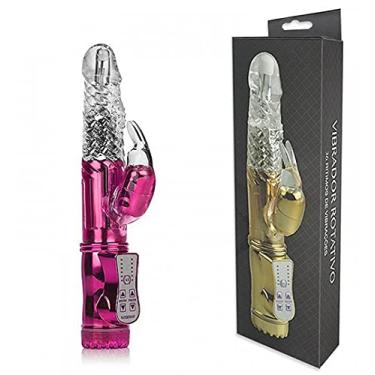 Imagem de Vibrador RECARREGAVEL Jack Rabbit Rotativo 36 Modos de Vibração Ponto G e Massageador de Clitóris - Sexy Shop Delirioss