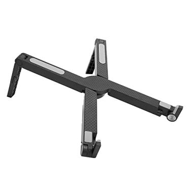 Imagem de Suporte para laptop, suporte de notebook ABS resistente a arranhões, suporte para laptop e computador para viagem para escritório (preto)