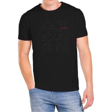 Imagem de Camiseta Aramis Estampa Linear Preto Masculino