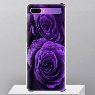 Imagem de Capa rígida para PC transparente roxa para Samsung Galaxy Z Flip Z Flip 3 Z Flip 4 capa, Z6, para Z flip