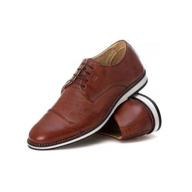 Imagem de Sapato Derby Premium Em Couro Confort Havana - Tchuw Shoes