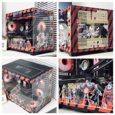 Imagem de Gabinete Gamer Computer Cases,Mid-Tower PC Gaming Case ATX/M-ATX - Front I/O USB 3.0 Port - Double Sided Tempered Wave - 10 Fan Positions - Water-Cooling Ready (Color : F)