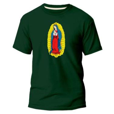 Imagem de Camiseta Básica Unissex Algodão Premium Estampa Digital Santa Nossa S