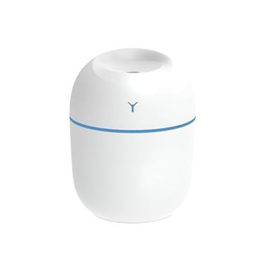 Imagem de Umidificador de Ar Difusor de Ambiente Aromatizador Portátil Ultrassonico USB LED Mini Purificador 220 ml Aromaterapia (BRANCO)